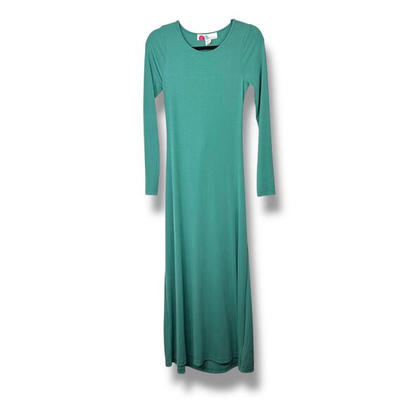 Free People Beach NWT Aubre Mermaid Green Open Low Back Essential Maxi Dress - Picture 3 of 8